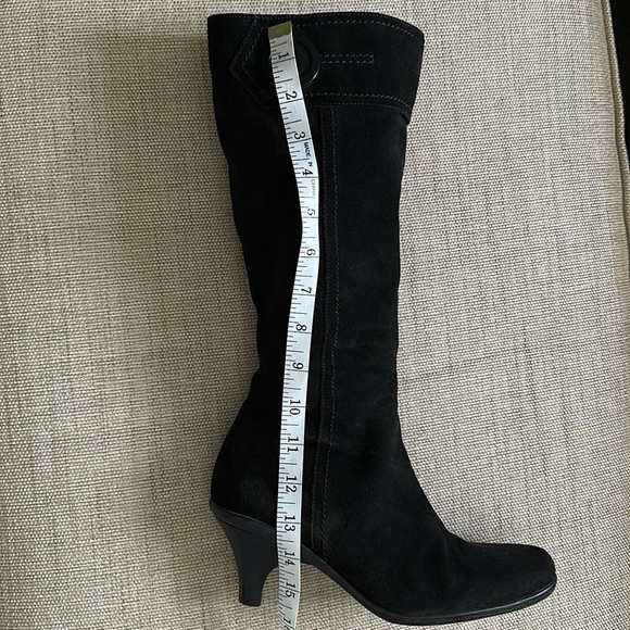 La Canadienne Dorina Boots Waterproof Suede Classic Side Zipper Mid Heel 15104 - Picture 14 of 15